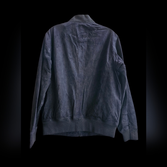 Blank NYC Suede Bomber In True Blue Size S NWT - Picture 8 of 10